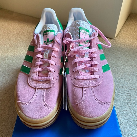 SOLD! Adidas Women's Gazelle Bold Platform Sneakers True Pink Green - Size 8.5 - Picture 13 of 13